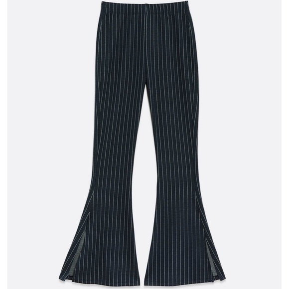 BNWT Navy Stripe Flare Pants - Picture 3 of 4
